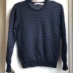 & Other Stories (M) navy heart sweater